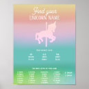 Search for unicorn name game posters Magical