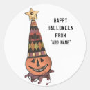 Search for halloween name tag stickers Jack o lantern
