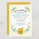 Search for sweet as can bee baby shower invitations Watercolor