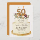 Search for orange 50th birthday invitations Unique