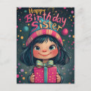 Search for cute sister postcards Birthday