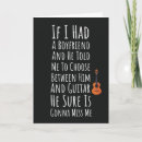 Search for funny guitar cards Women