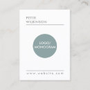 Search for monogram chubby business cards Professional