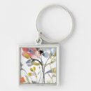Search for watercolor flowers key rings Botanical