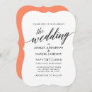 Search for peach black wedding invitations Minimalist