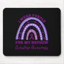 Search for nephews mousepads Overdose awareness colour