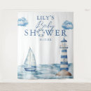Search for nautical baby shower backdrops Blue