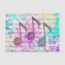 Search for music note tissue paper Watercolor