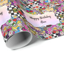 Search for mad hatter wrapping paper Party