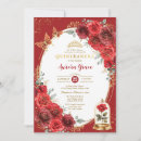 Search for 5x7 beauty and the beast invitations Red roses
