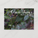 Search for budding business cards Delicate