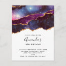 Search for purple night sky invitations Cosmic