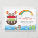 Search for noahs ark birthday invitations Boy
