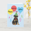 Search for rottie birthday cards Puppy