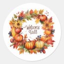 Search for welcome round stickers Pumpkin