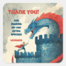 Search for mediaeval dragon stickers Red
