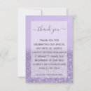 Search for purple thank you cards Simple