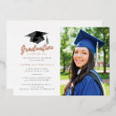Search for rose gold foil graduation invitations Senior