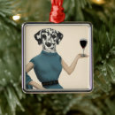 Search for funny wine christmas tree decorations Dog with wine