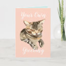 Search for cat person cards Thinking of you