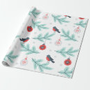 Search for christmas bird wrapping paper Pattern