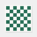 Search for green and white checkered napkins Checkers