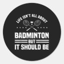 Search for badminton game stickers Old smash hand