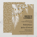 Search for gold bridal shower invitations Champagne