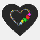 Search for puzzle heart stickers Autistic