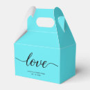 Search for teal blue wedding favour boxes Elegant