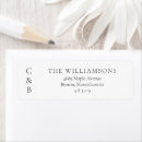 Search for monogram return address labels weddings Elegant typography