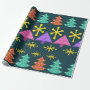 Search for kitsch christmas wrapping paper Retro