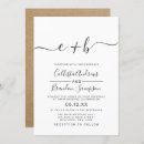 Search for recycled wedding invitations Black and white