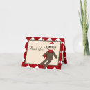 Search for sock monkey cards Red