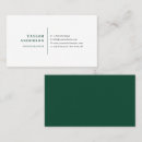 Search for emerald green business cards Professional