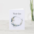 Search for white flower thank you cards Blue