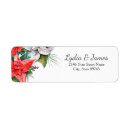 Search for poinsettia return address labels Script