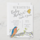 Search for bluebird baby shower invitations Gender neutral