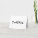 Search for elegant bridesmaid cards Minimalist