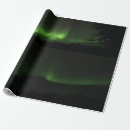 Search for northern lights wrapping paper Alaska