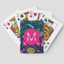 Search for floral playing cards Initial