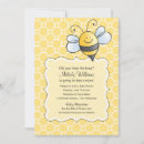 Search for black yellow baby shower invitations Bumblebee