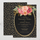 Search for black and rose gold wedding invitations Flowers