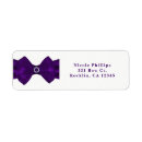 Search for purple ribbon return address labels Elegant