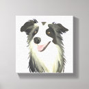 Search for black and white border collie art Watercolor