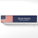 Search for america name plates Red white and blue