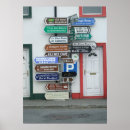 Search for directions posters Green