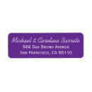 Search for purple return address labels weddings Simple