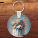 Search for cake happy birthday key rings Colourful