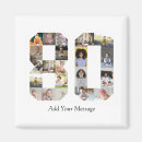 Search for for 80th birthday magnets Photo collage